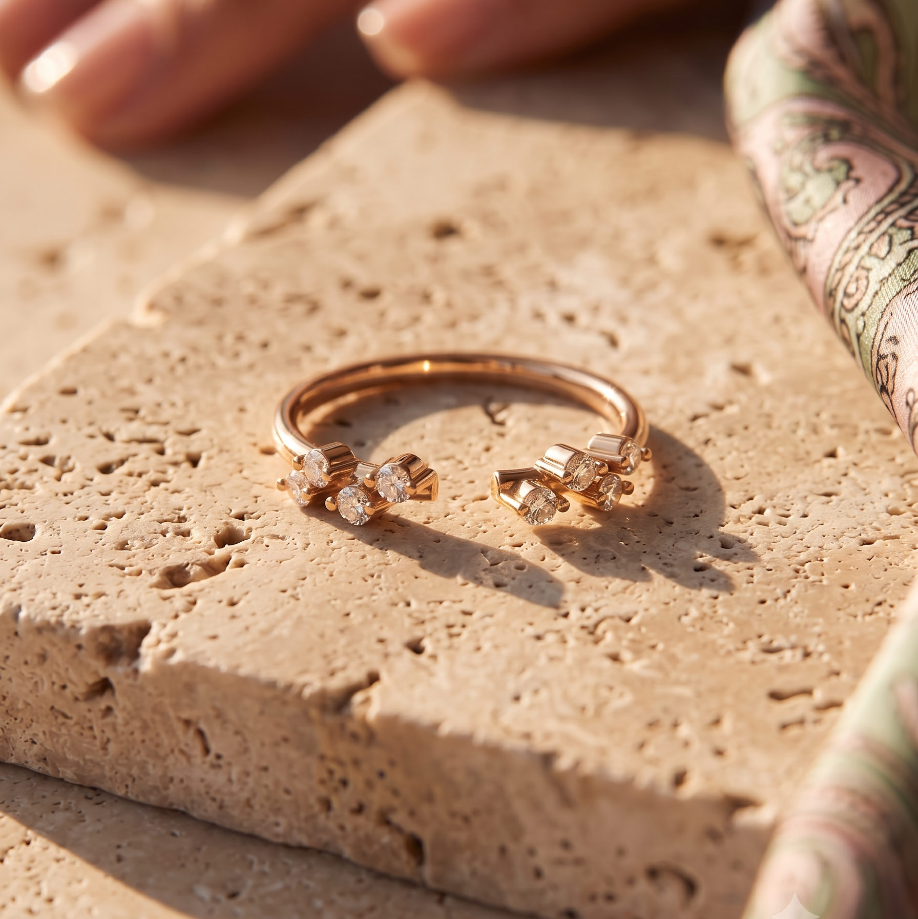 0.24 CT Round Lab Grown Diamond Ring in 9K Gold/14K Gold |WOKE