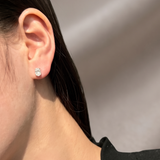 2 CT Oval Moissanite Studs in 9K Gold/925 Silver |WOKE