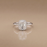 3 CT Old Mine Cut Moissanite Ring in 9K Gold/925 Silver