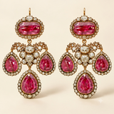 Lab Grown Rubies & Moissanite studs in 925 Silver |WOKE (Copy)