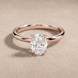 1.5 CT Oval Moissanite in 9K Gold/925 Silver |WOKE