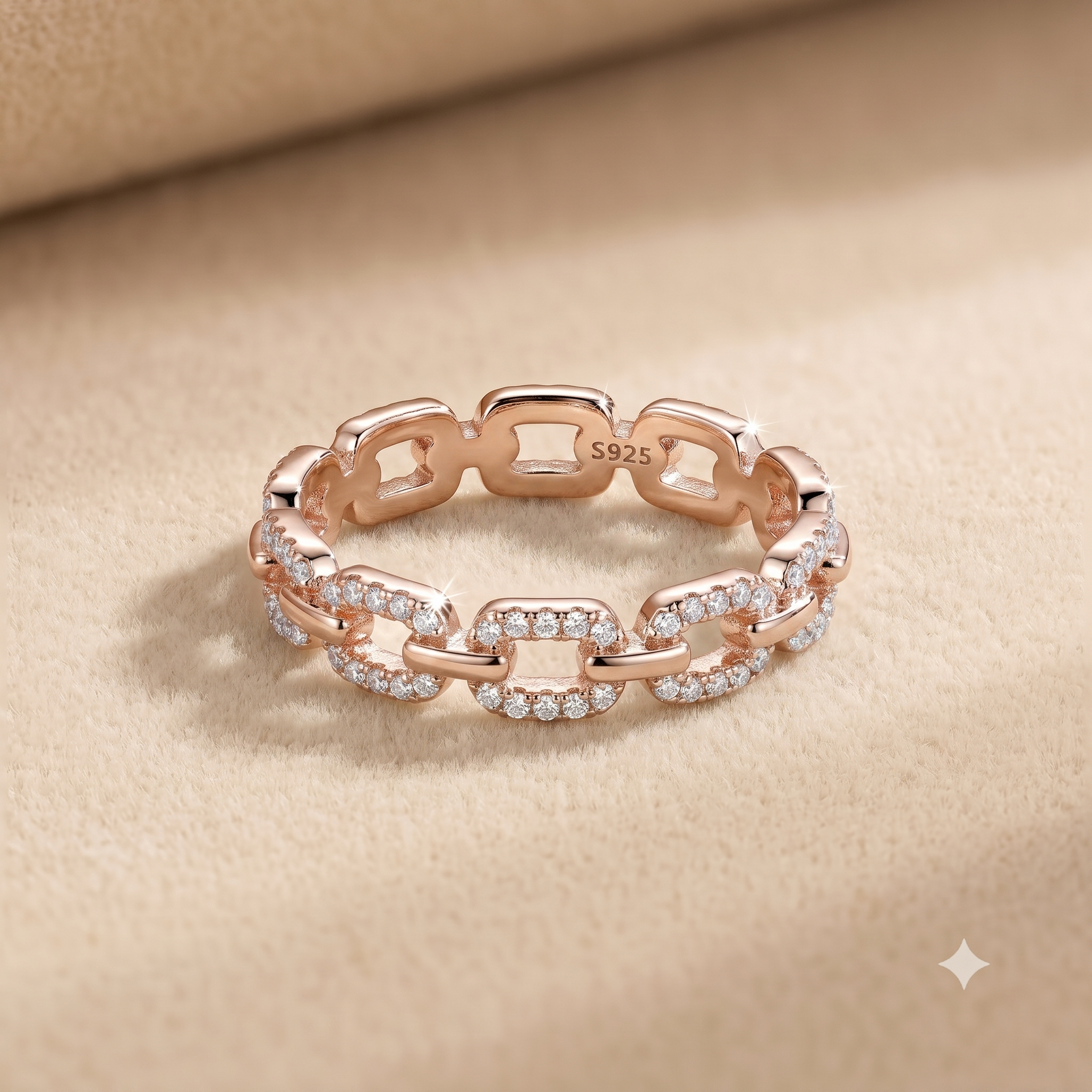 0.4 CT Round Moissanite ring in 9K Gold/925 Silver |WOKE