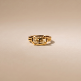 2 CT old mine cushion cut moissanite ring in 9K Gold/925 Silver |WOKE