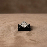 3 CT Old Mine Cushion Cut Ring in 9K Gold/925 Silver |WOKE