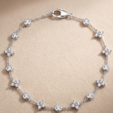 1.28 CT Charms Bracelet in 9K Gold/925 Silver |WOKE