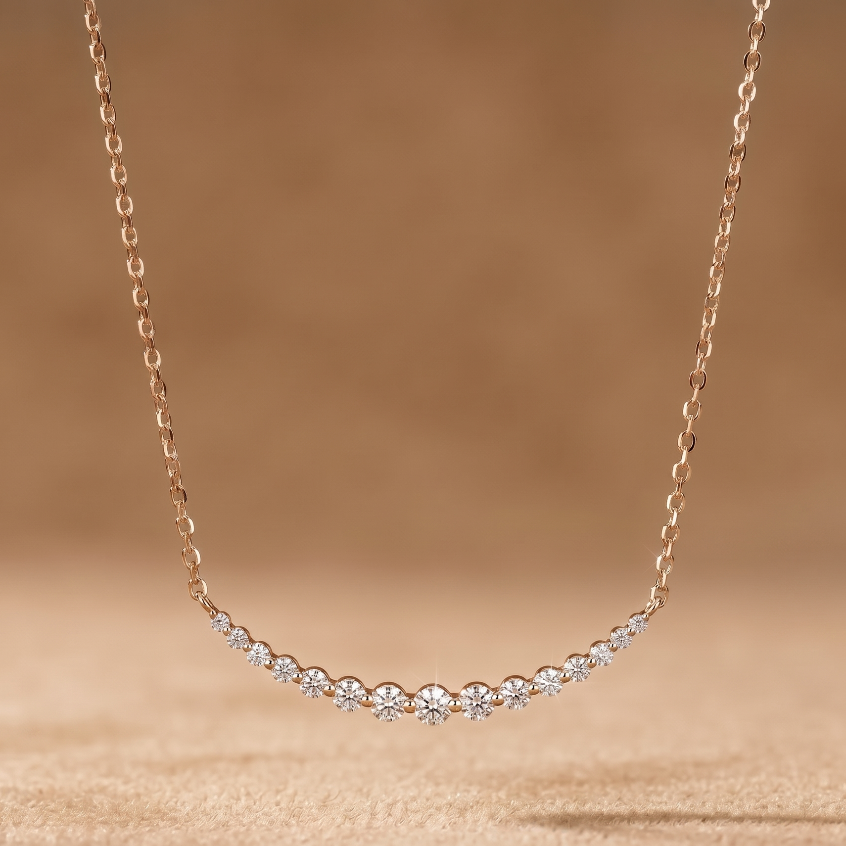 0.618 CT Round Moissanite Pendant in 9K Gold/925 Silver |WOKE
