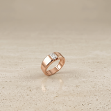 3 CT Radiant Cut Lab Grown Diamond Ring in 9K/14K Gold |WOKE