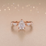 3 CT Pear and Marquise Cut Moissanite in 9K Gold/925 Silver |WOKE