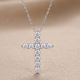 1.1 CT Round Moissanite Pendant in 9K Gold/925 Silver |WOKE