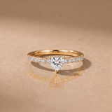 2 CT Heart Shape Moissanite Ring in 9K Gold/925 Silver |WOKE