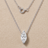 1 CT Marquise Moissanite Pedant in 9K Gold/925 Silver |WOKE