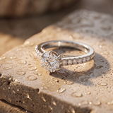 1.6 CT Round Lab Grown Diamond Ring in 9K Gold/14K Gold |WOKE