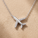 1 CT Round Moissanite Pendant in 9K Gold/925 Silver |WOKE