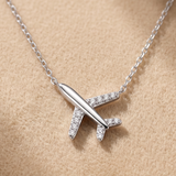 1 CT Round Moissanite Pendant in 9K Gold/925 Silver |WOKE