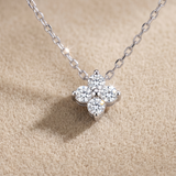 0.18 CT Round Moissanite Pendant in 9K Gold/925 Silver |WOKE