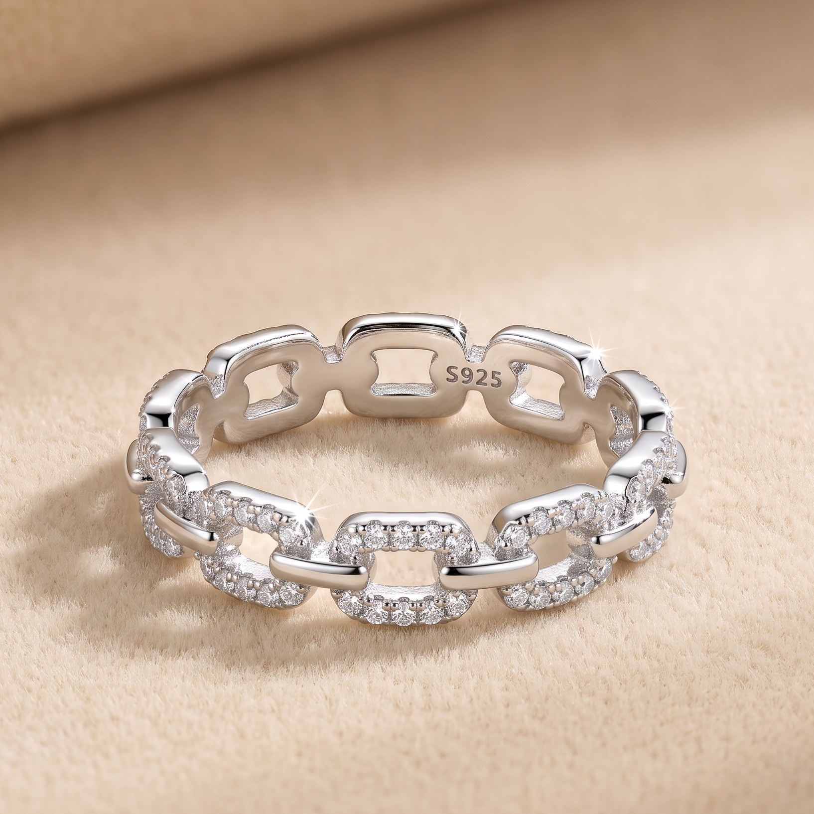 0.4 CT Round Moissanite ring in 9K Gold/925 Silver |WOKE