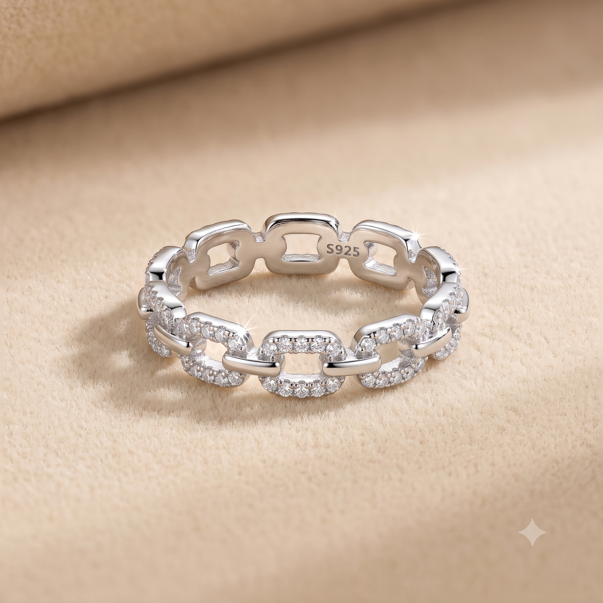 0.4 CT Round Moissanite ring in 9K Gold/925 Silver |WOKE