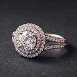 1.432 CT Round Lab Grown Diamond Ring in 9K Gold/14K Gold |WOKE