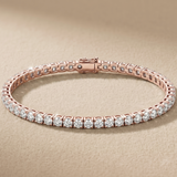 5 CT Round Moissanite  Bracelet in 9K Gold/925 Silver |WOKE