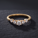 0.23 CT Round Lab Grown Diamond Ring in 9K Gold/14K Gold |WOKE