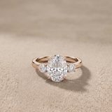 3 CT Oval Moissanite Ring in 9K Gold/925 Silver |WOKE