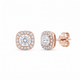1 CT Round Moissanite Studs in 9K Gold/925 Silver