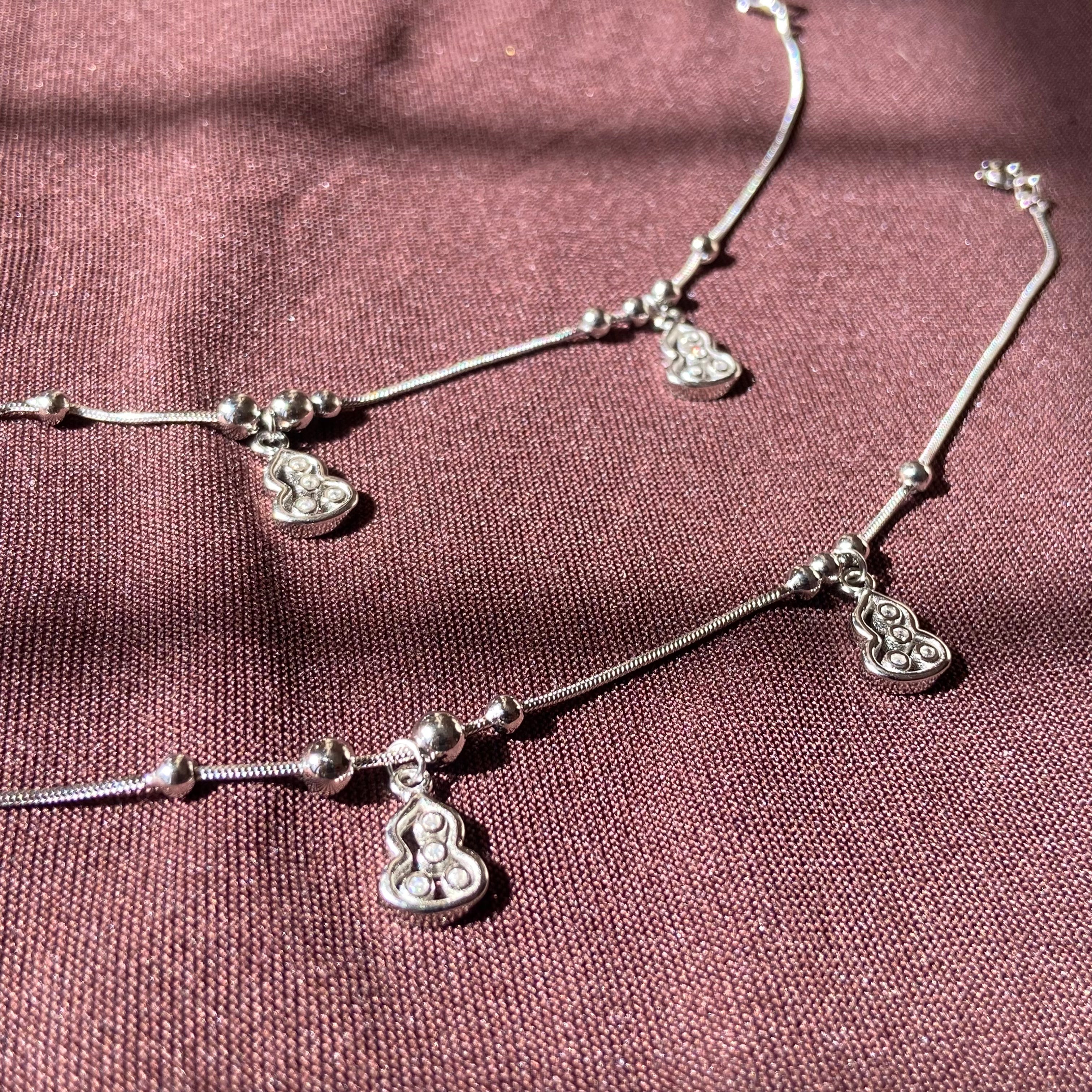 Copy of 925 sterling silver Bells Anklets