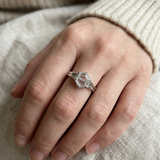 2 CT Portrait Cut Lab Grown Diamond Ring in 14K Gold |WOKE