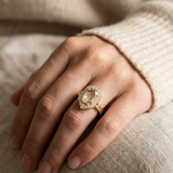 2 CT Portrait Cut Lab Grown Diamond Ring in 14K Gold |WOKE