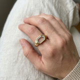 2 CT Portrait Cut Lab Grown Diamond Ring in 14K Gold |WOKE