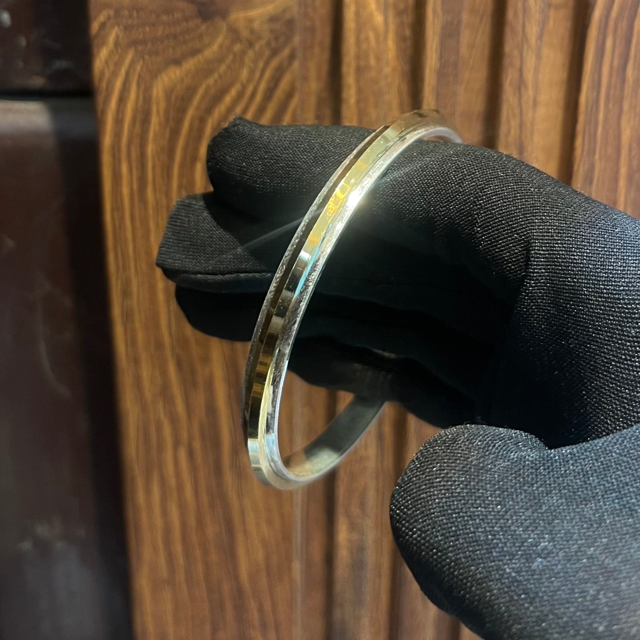 Hallmarked real silver kada for men