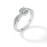 1 carat round cut moissanite ring | Moissanite ring in gold and 925 sterling silver| GRA certified moissanites