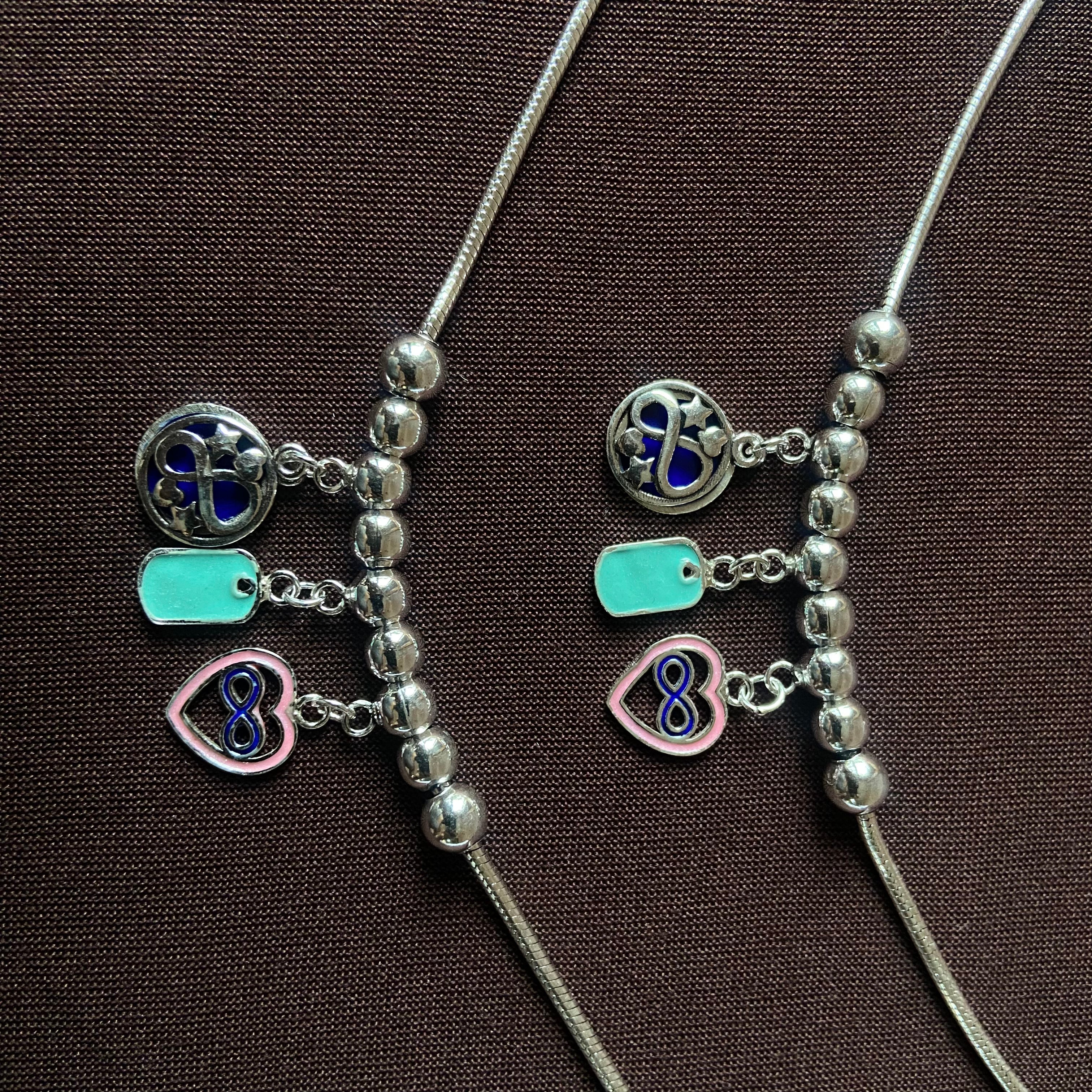 925 sterling silver  (Infinity, nazar and turquoise)