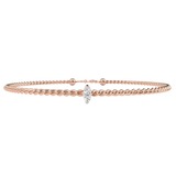 WOKE™ 0.80 carat Marquise cut Lab grown diamond bracelet in 14k gold