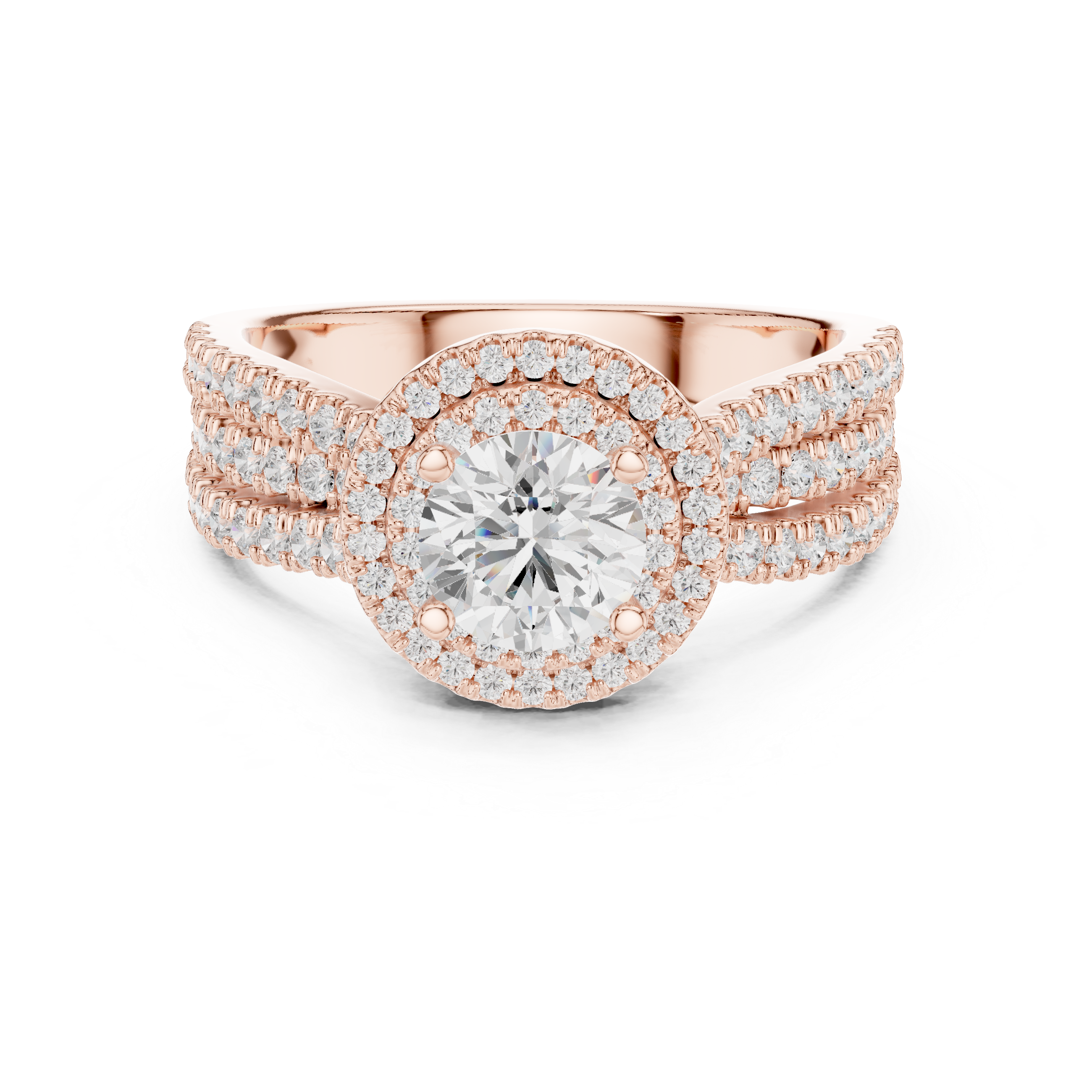 1.596 CT Round Cut Lab Grown Diamond Ring| WOKE