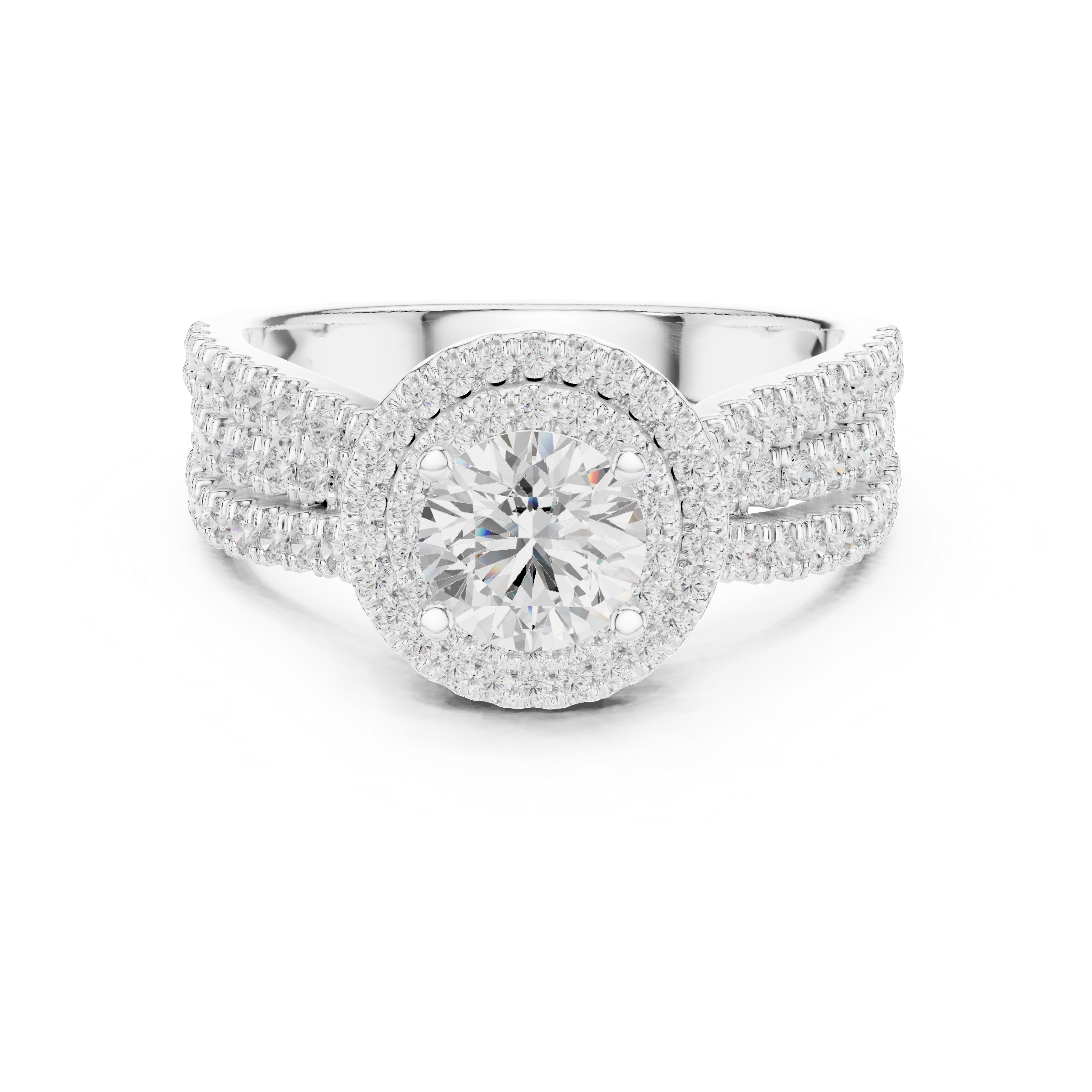 1.596 CT Round Cut Lab Grown Diamond Ring| WOKE