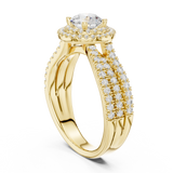 1.596 CT Round Cut Lab Grown Diamond Ring| WOKE