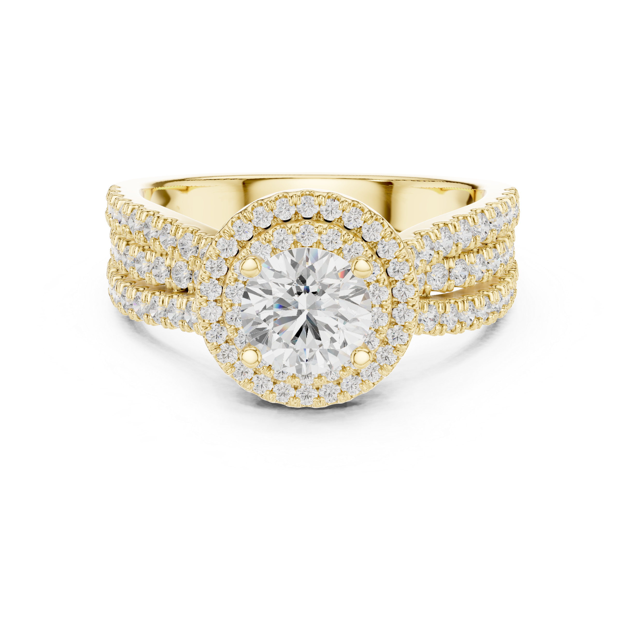 1.596 CT Round Cut Lab Grown Diamond Ring| WOKE