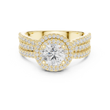1.596 CT Round Cut Lab Grown Diamond Ring| WOKE