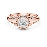 0.59CT Round Cut LGD art decod ring| WOKE