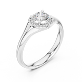 0.59CT Round Cut LGD art decod ring| WOKE