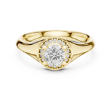 0.59CT Round Cut LGD art decod ring| WOKE