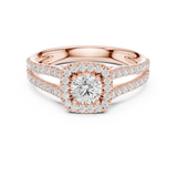 1.006 CT Round Cut LGD Double band Ring| WOKE