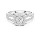 1.006 CT Round Cut LGD Double band Ring| WOKE