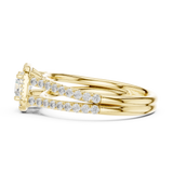 1.006 CT Round Cut LGD Double band Ring| WOKE