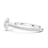 0.978 CT Round Cut Lab Grown Diamond Ring| WOKE