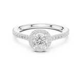 0.978 CT Round Cut Lab Grown Diamond Ring| WOKE