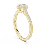 0.978 CT Round Cut Lab Grown Diamond Ring| WOKE