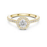 0.978 CT Round Cut Lab Grown Diamond Ring| WOKE