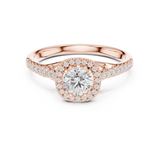 0.792 CT Round Cut Moissanite Diamond Ring| WOKE